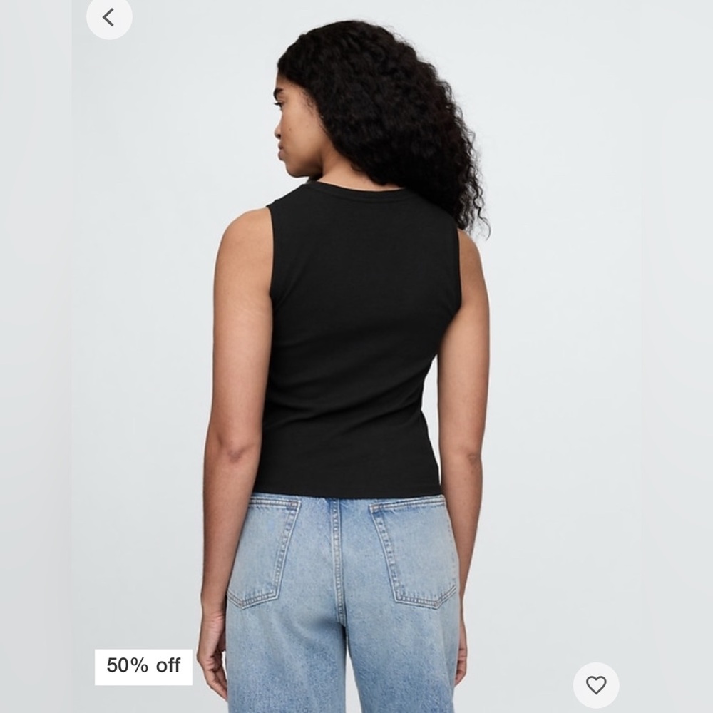 NWT GAP Modern Rib High-Neck Top - Picture 3 of 7